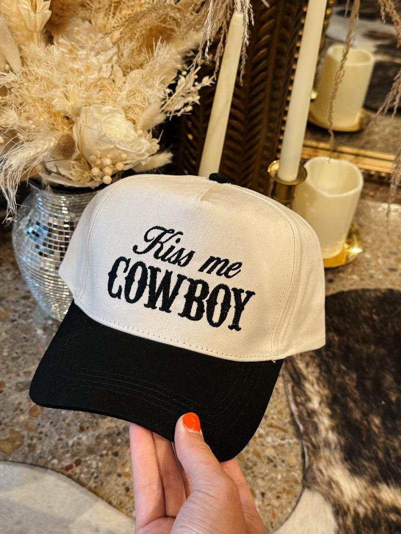 Kiss Me Cowboy Trucker Hat