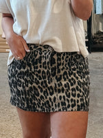 Kimmy Leopard Mini Skirt