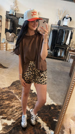 Cardi Leopard Shorts