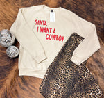 Santa I Want a Cowboy Sweater