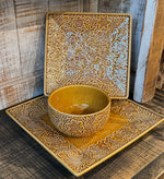 Western Tooled Serving Dish Set