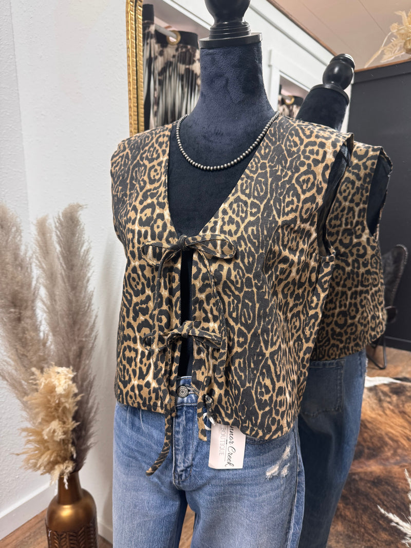 Gigi Leopard Vest