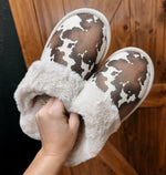 Cowprint Slippers