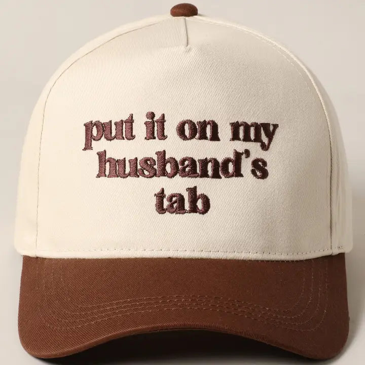 Husbands Tab Trucker Hat in Brown