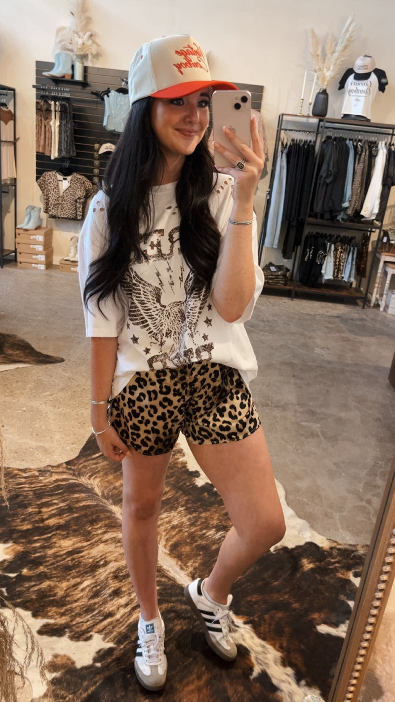 Cardi Leopard Shorts