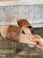 Kassy Hand Tooled Sandals