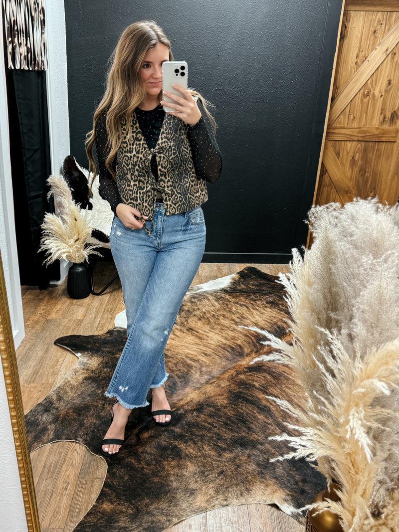 Gigi Leopard Vest