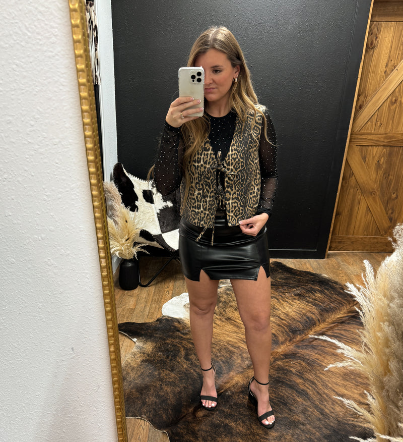 Gigi Leopard Vest