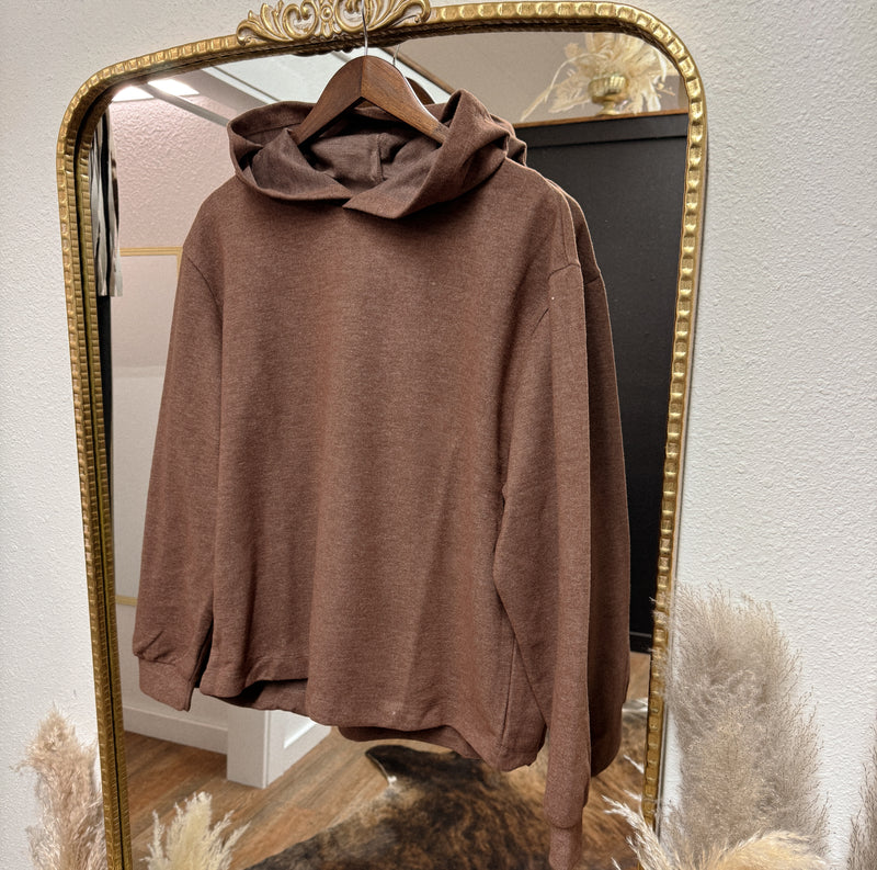 Anna Hooded Sweater in Chesnut