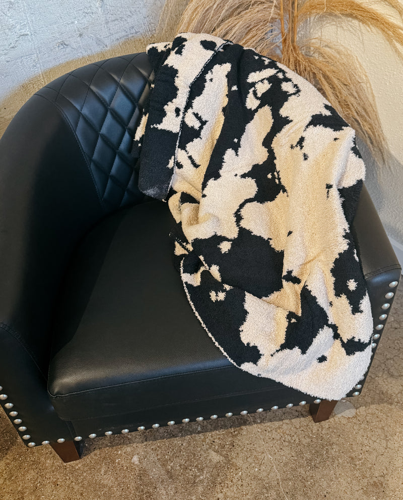 Cow Print Blanket